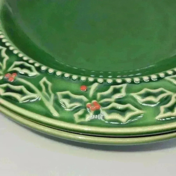 Set of 2 Christmas Berries by HAMPTON FORGE HOME Collectible Rim Soup Bowl - Picture 4 of 7